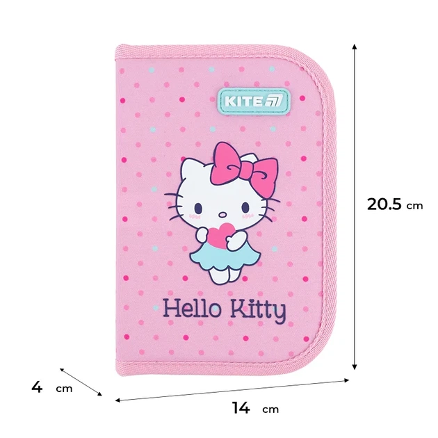 Пенал без наповнення Kite Hello Kitty HK26-622, 1 відділення, 2 відвороти - зображення 3