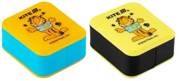 Набір точилок для олівців Kite Garfield Retro/Classic з контейнером асорті кольорів 24 шт (GF26-116) - Фото 3 Набір точилок для олівців Kite Garfield Retro/Classic з контейнером асорті кольорів 24 шт (GF26-116) - зображення 3