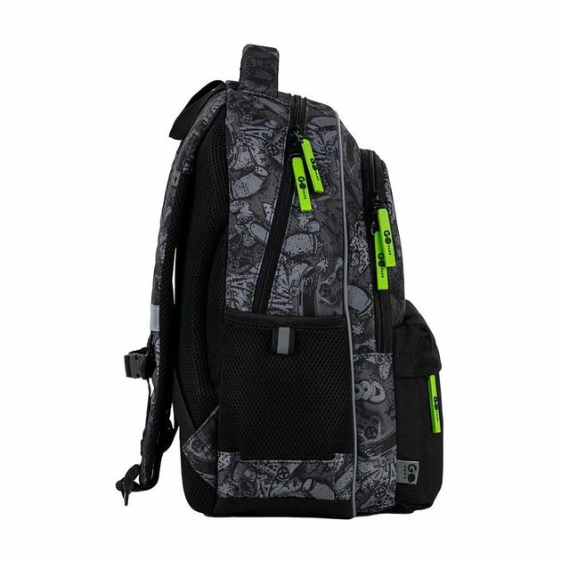 Рюкзак GoPack Education Wow Skate "Скейт" 41х29х17 см серый с черным (GO26-182M-7) - изображение 4