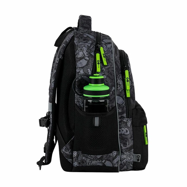 Рюкзак GoPack Education Wow Skate "Скейт" 41х29х17 см серый с черным (GO26-182M-7) - изображение 5