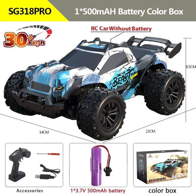 Радиоуправляемая машинка ZLL SG318 PRO 1:20 4WD монстр трак внедорожник на пульте скоростная RC машинка до 20 км/ч для детей и взрослых - Фото 10 Радиоуправляемая машинка ZLL SG318 PRO 1:20 4WD монстр трак внедорожник на пульте скоростная RC машинка до 20 км/ч для детей и взрослых - изображение 10