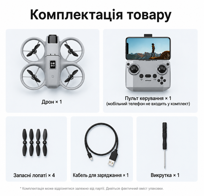 Квадрокоптер Міні-дрон для дітей і початківців GT3 з HD-зйомкою та Hover-функцією та захистом від зіткнень 2 акумулятори - зображення 9