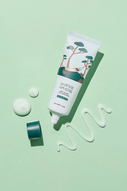 Солнцезащитный крем с экстрактом игл сосны - ROUND LAB Pine Calming Cica Sunscreen 40 мл - изображение 2