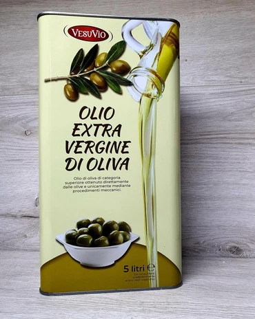 Оливковое масло Extra Vergine Di Oliva 5000 мл рафинированное дезодорированное, кислотность 0.9%, металлическая тара - изображение 3