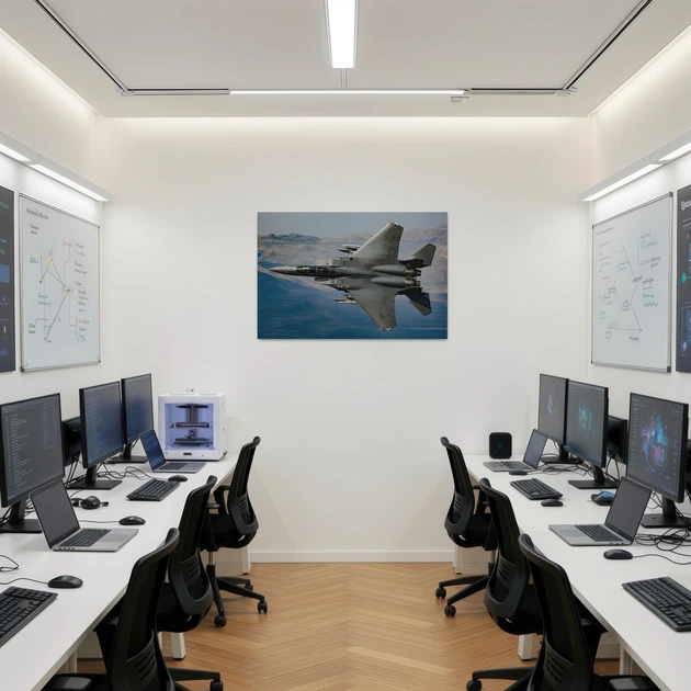 Постер Винищувач F-15 Eagle, військова авіація, A1 60×90 см (id6647) - зображення 2