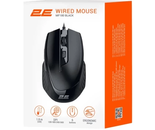 Миша 2E MF180, Black (2E-MF180UB) - зображення 3