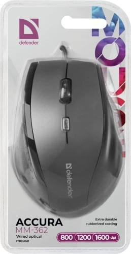 Мышь Defender Accura MM-362, Black (52362) - изображение 4