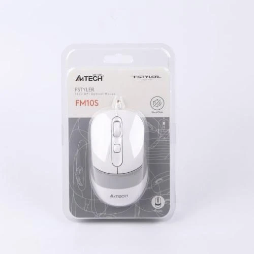 Миша A4Tech Fstyler FM10S 1600dpi White, USB, безшумна (FM10S White) - зображення 8
