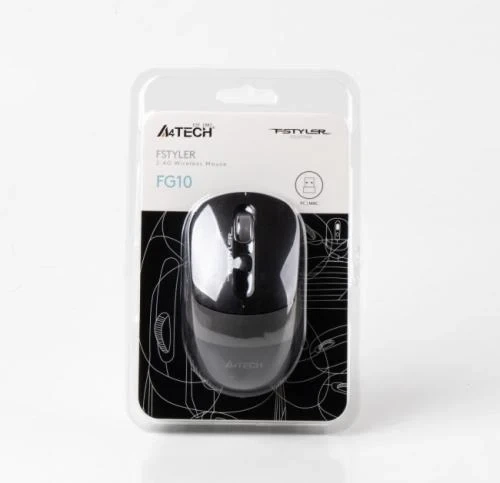 Мышь A4Tech Fstyler FG10 2000dpi Black+Grey, USB, Wireless - изображение 6