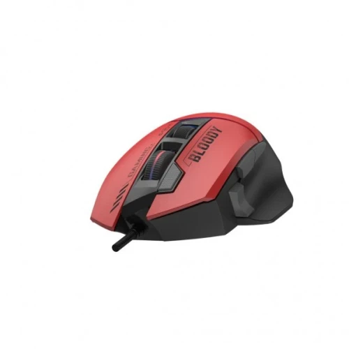 Миша Bloody W95 Ultra, Sports Red, USB, оптична (сенсор Alpha 20K), 100 - 20 000 cpi, 40G, 350IPS, RGB підсвічування, 8 програмованих кнопок, вбудована пам'ять, перемикачі більше 50 млн. натискань, 1.8 м - изображение 4