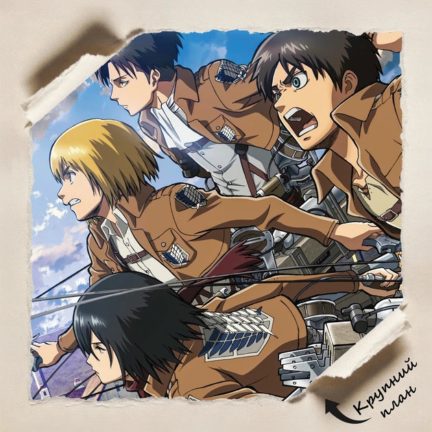 Постер Атака на титанів, Attack on Titans, аніме, A3 30×42 см (id0260) - зображення 4