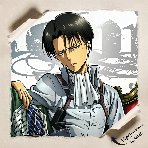 Постер Атака на титанів, Капітан Леві, Attack on Titans, аніме, A3 42×29 см (id0254) - зображення 4