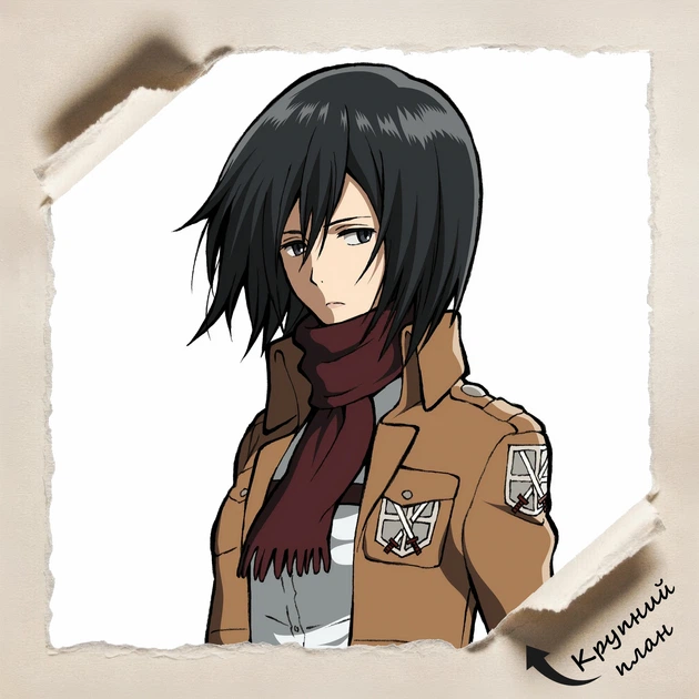 Постер Атака на титанів, Мікаса Аккерман, Attack on Titans, аніме, A3 42×28 см (id0243) - зображення 4