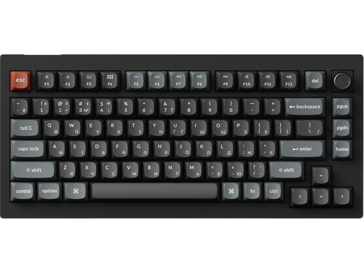 Клавіатура Keychron V1 Ultra Red Switch Black (V1U-D1-UA) - Фото 1 Клавіатура Keychron V1 Ultra Red Switch Black (V1U-D1-UA) - зображення 1