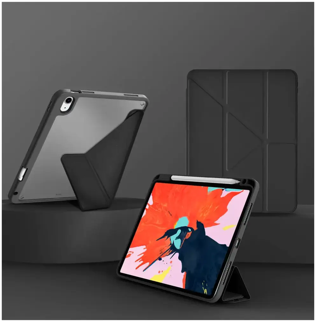 Чехол противоударный для iPad Pro 12.9 и Air 13 ультратонкий с держателем для стилуса WiWU Classic III черный - изображение 4