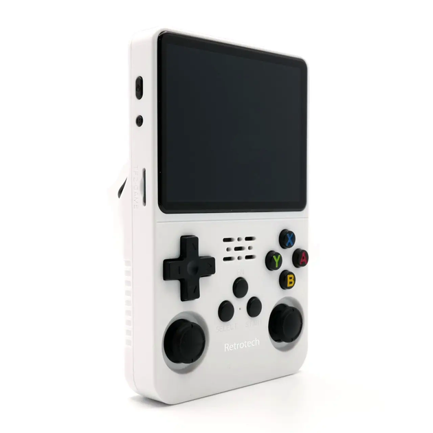Игровая консоль R36s белая для детей с игровыми джойстиками для развлечений и игр дома - Фото 1 Игровая консоль R36s белая для детей с игровыми джойстиками для развлечений и игр дома - изображение 1