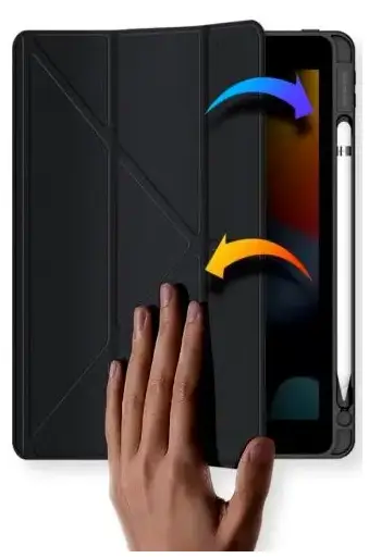Чохол протиударний для iPad 10.9 11 силіконовий захист від падінь для студентів і професіоналів чорний - зображення 5