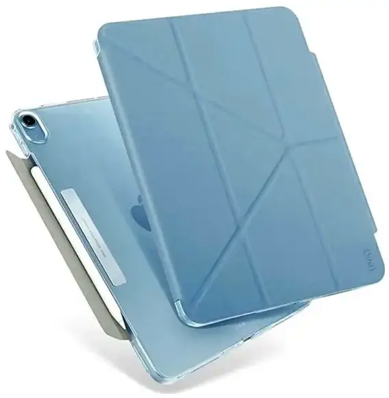 Чохол протиударний для iPad Air 10.9 2021 шкіра захист від ударів і падінь iMax Book Case синій - зображення 5