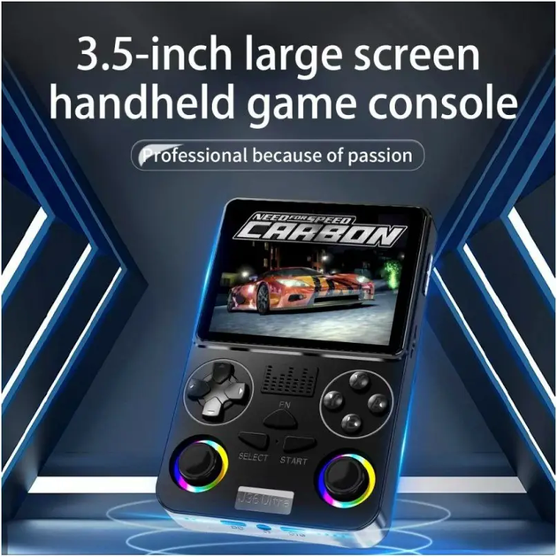 Игровая консоль J36 черная для детей и семейных игр с джойстиками и развлекательными функциями - Фото 3 Игровая консоль J36 черная для детей и семейных игр с джойстиками и развлекательными функциями - изображение 3