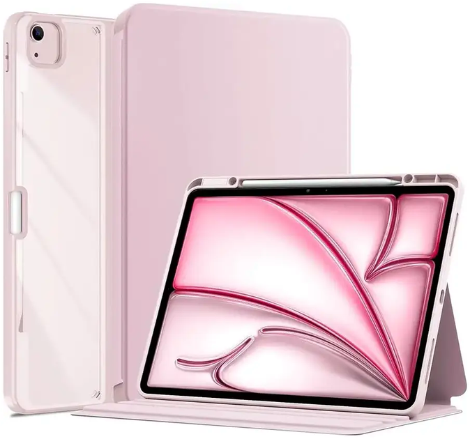 Чехол противоударный для iPad Air 13 дюймов и Pro 12.9 дюймов силиконовый защита от ударов розовый - Фото 8 Чехол противоударный для iPad Air 13 дюймов и Pro 12.9 дюймов силиконовый защита от ударов розовый - изображение 8