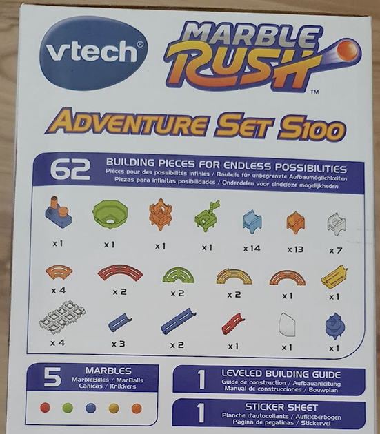 Развивающий конструктор лабиринт VTech Marble Rush Adventure Set S100 - Фото 10 Развивающий конструктор лабиринт VTech Marble Rush Adventure Set S100 - изображение 10