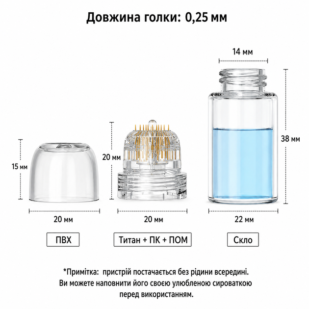 Мезоштамп (дермаштамп Derma Stamp) с титановыми микроголками 20G для домашнего ухода за кожей - изображение 9