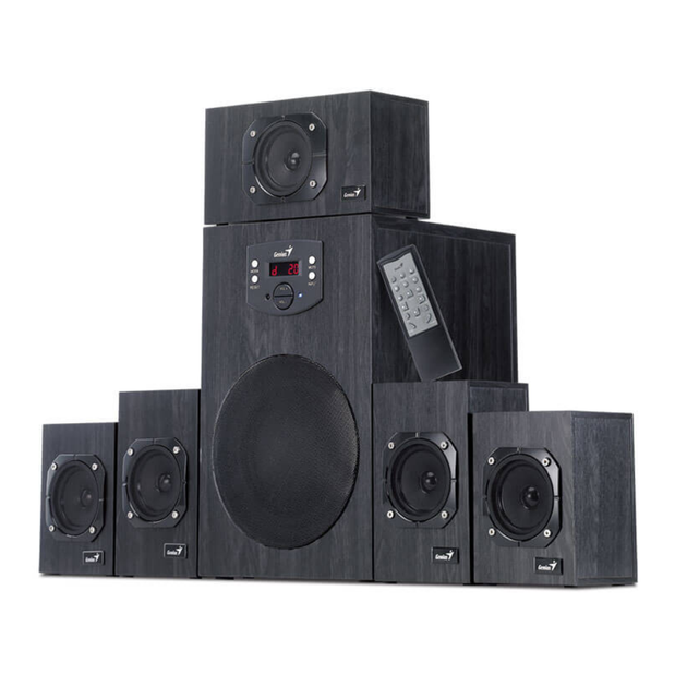 Акустическая система Genius SW-HF5.1 4500 II деревянный корпус 5.1 125 Вт 90 дБ 40–20000 Гц черная 31730015400 - изображение 2