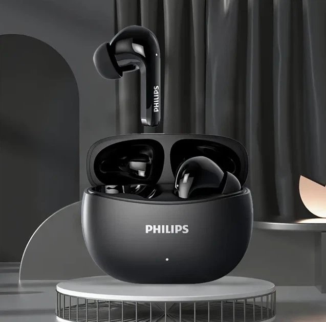 Навушники Philips TAT1320 бездротові (Bluetooth 6.0, 28 год автономності, low latency, чорні) - зображення 4