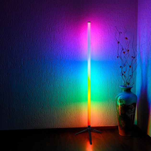 Підлогова RGB лампа 120 см з додатком і голосовим управлінням - зображення 4