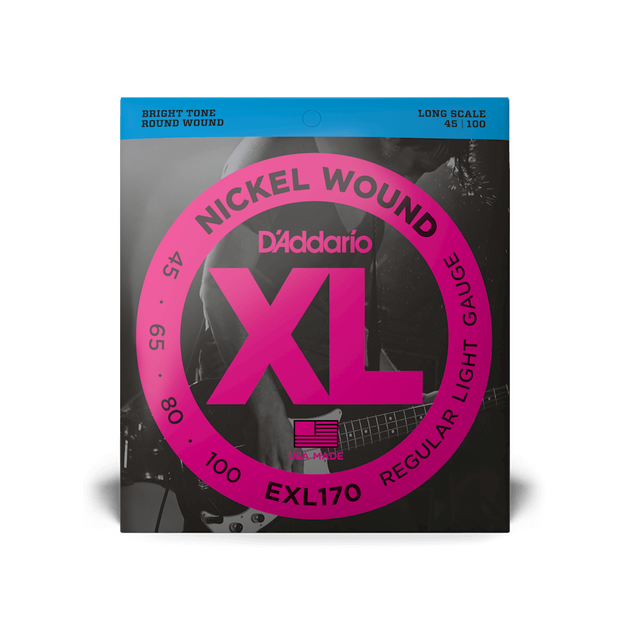 Струны для бас-гитары DʼADDARIO EXL170 XL Nickel Wound Bass Regular Light (45-100) - Фото 1 Струны для бас-гитары DʼADDARIO EXL170 XL Nickel Wound Bass Regular Light (45-100) - изображение 1