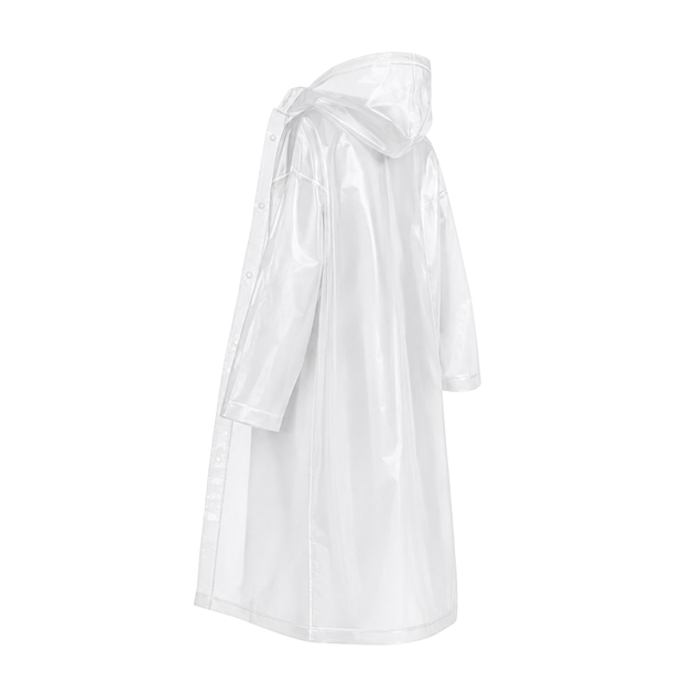 Дождевик одноразовый Stenson 120x65 см One Size White (R30808) - изображение 3