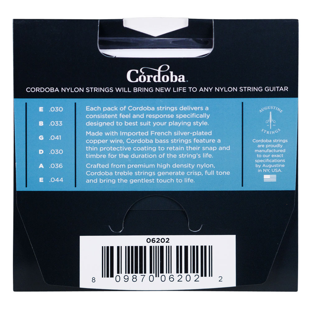 Струны для классической гитары Cordoba 06202 Nylon Guitar Strings - Hard - Фото 2 Струны для классической гитары Cordoba 06202 Nylon Guitar Strings - Hard - изображение 2