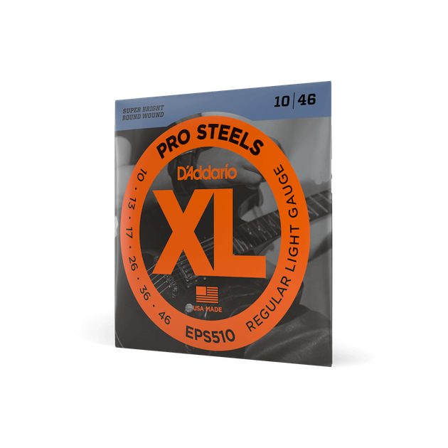 Струны для электрогитары DʼADDARIO EPS510 XL ProSteels Regular Light (10-46) - Фото 3 Струны для электрогитары DʼADDARIO EPS510 XL ProSteels Regular Light (10-46) - изображение 3