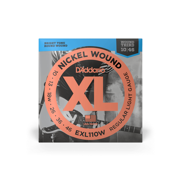 Струны для электрогитары DʼADDARIO EXL110W XL Nickel Wound Regular Light Wound 3RD (10-46) - Фото 1 Струны для электрогитары DʼADDARIO EXL110W XL Nickel Wound Regular Light Wound 3RD (10-46) - изображение 1