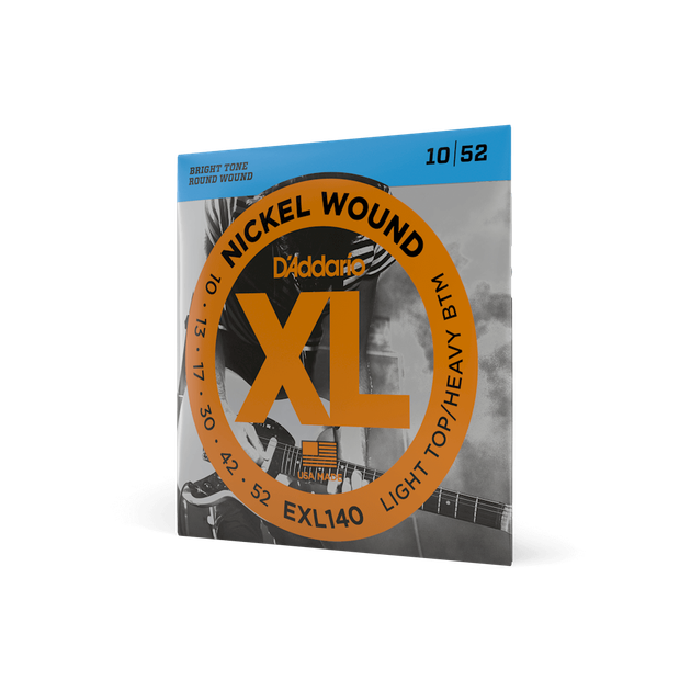 Струны для электрогитары DʼADDARIO EXL140 XL Nickel Wound Light Top/Heavy Bottom (10-52) - Фото 3 Струны для электрогитары DʼADDARIO EXL140 XL Nickel Wound Light Top/Heavy Bottom (10-52) - изображение 3