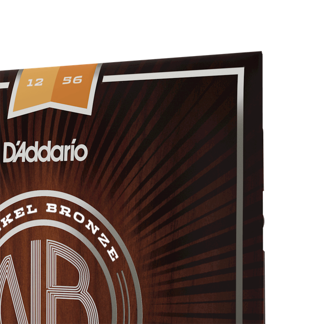 Струны для акустической гитары DʼADDARIO NB1256 Nickel Bronze Light Top / Medium Bottom (12-56) - изображение 3