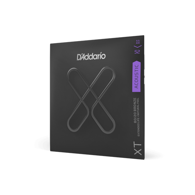 Струни для акустичної гітари DʼADDARIO XTABR1152 XT 80/20 Bronze Custom Light (11-52) - зображення 2