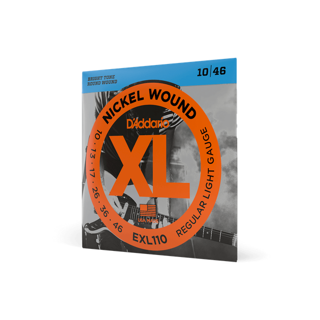 Струни для електрогітари DʼADDARIO EXL110 XL Nickel Wound Regular Light (10-46) - Фото 2 Струни для електрогітари DʼADDARIO EXL110 XL Nickel Wound Regular Light (10-46) - зображення 2