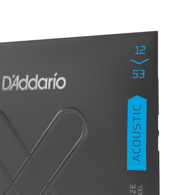 Струни для акустичної гітари DʼADDARIO XTAPB1253 XT Phosphor Bronze Light (12-53) - зображення 3