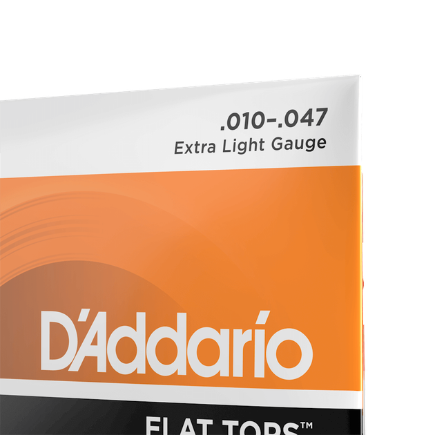 Струны для акустической гитары DʼADDARIO EFT15 Flat Tops Phosphor Bronze Extra Light (10-47) - изображение 4