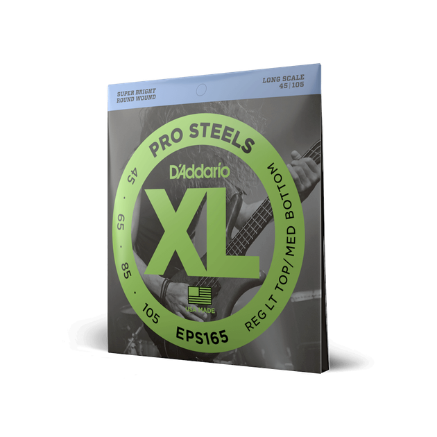 Струны для бас-гитары DʼADDARIO EPS165 XL ProSteels Reg Light Top/Med Bottom (45-105) - Фото 2 Струны для бас-гитары DʼADDARIO EPS165 XL ProSteels Reg Light Top/Med Bottom (45-105) - изображение 2
