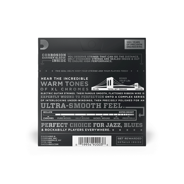 Струны для электрогитары DʼADDARIO ECG23 XL Chromes Extra Light (10-48) - изображение 4