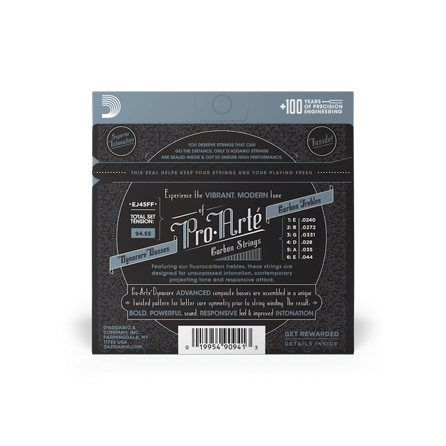 Струны для классической гитары DʼADDARIO EJ45FF Pro-Arte Carbon Normal Tension - Фото 3 Струны для классической гитары DʼADDARIO EJ45FF Pro-Arte Carbon Normal Tension - изображение 3
