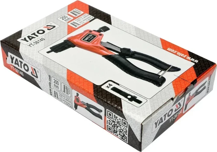 Заклепочник YATO для заклепочных гаек M3-M6 200 мм YT-36140 - изображение 3