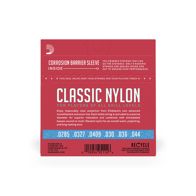 Струны для классической гитары DʼADDARIO EJ27H Student Classics Hard Tension - Фото 3 Струны для классической гитары DʼADDARIO EJ27H Student Classics Hard Tension - изображение 3