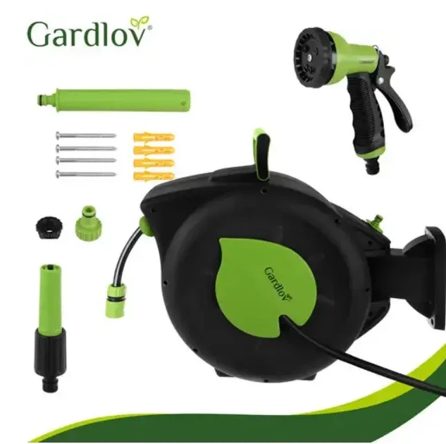 Автоматична котушка Gardlov 27506 зі шлангом 30 м, автоматичний змотувач шланга - зображення 3