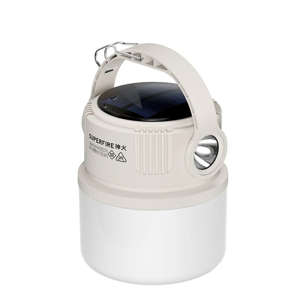 Фонарь кемпинговый многофункциональный SOLAR T22 SuperFire 300 Lumen IP44 - Фото 1 Фонарь кемпинговый многофункциональный SOLAR T22 SuperFire 300 Lumen IP44 - изображение 1