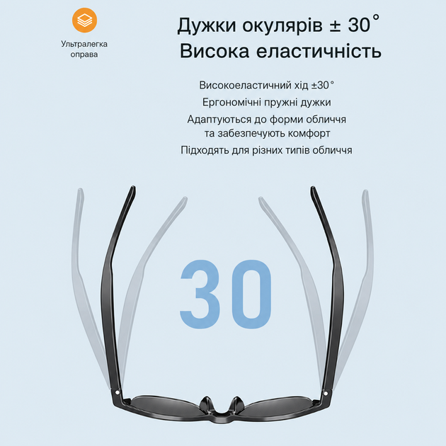 Інтелектуальні окуляри з навушниками / Бездротові смарт-окуляри Bluetooth 5.3 та функцією гарнітури - зображення 5