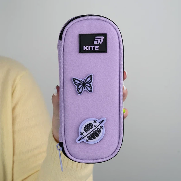 Пенал Kite Crush K26-599-9, 1 отделение, клапан с карманом на молнии, для девочки - изображение 8