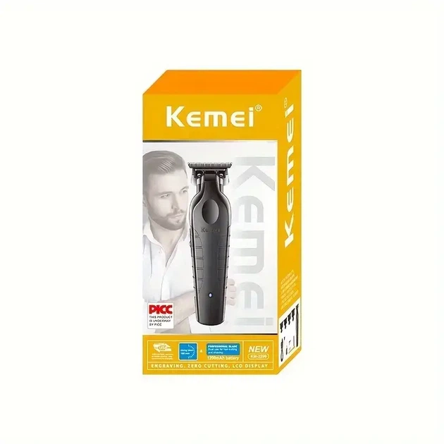 Машинка для стрижки Kemei KM-2299+ Blade - аккумуляторная, USB Type-C, 1200 мАч - изображение 6